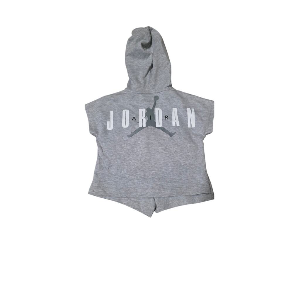 Air Jordan Toddler Outfit 2T Gray Hoodie Shorts Set NWT - Picture 4 of 4